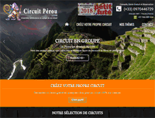 Tablet Screenshot of circuitperou.com